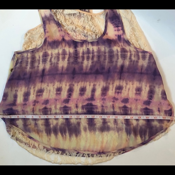 Tie-dye Lace Tank - Picture 11 of 13
